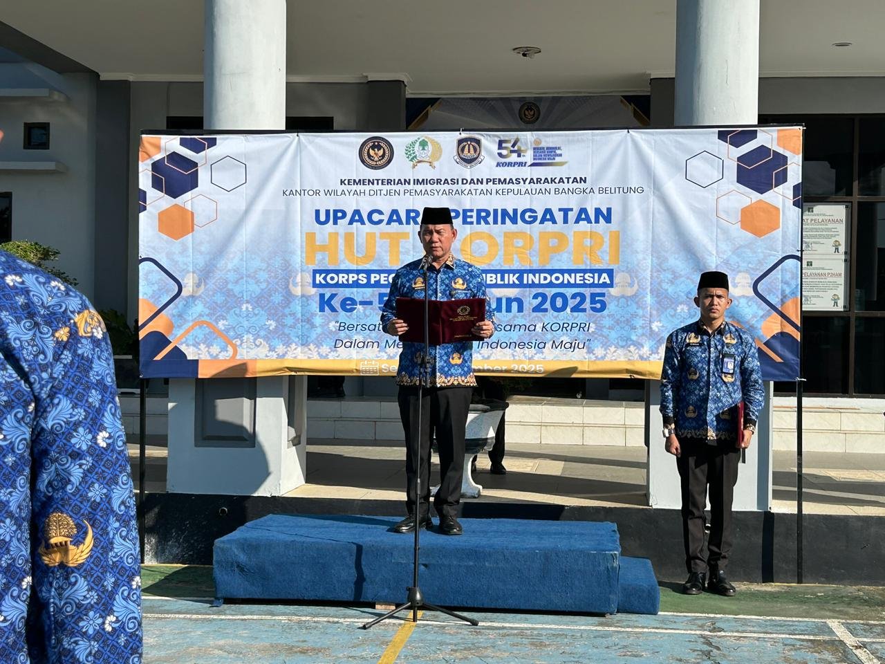 HUT Ke-54 KORPRI di Lingkungan Kemenimipas Kepulauan Bangka Belitung